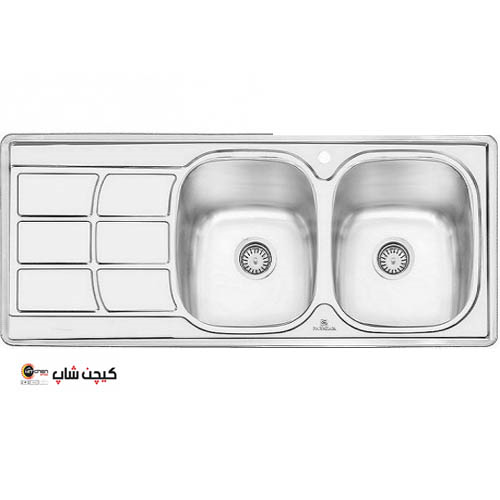 سینک فانتزی توکار 1209 پرنیان استیل 