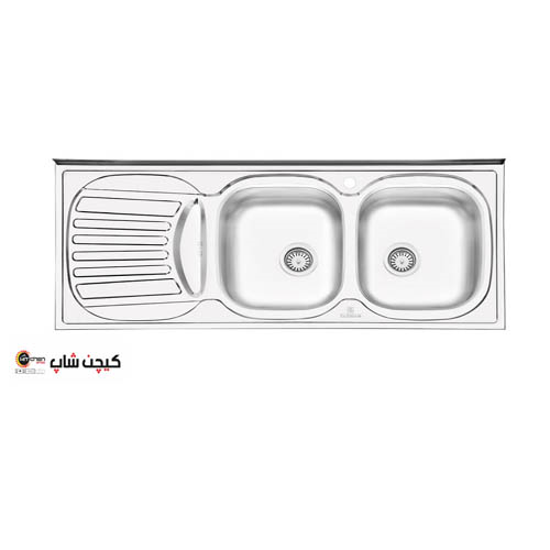 سینک نیمه فانتزی 2106 روکار پرنیان استیل