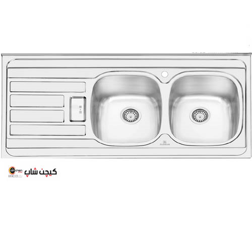سینک نیمه فانتزی 2101 روکار پرنیان استیل